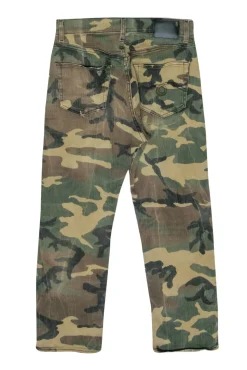 R13 - Camo Print Distressed Skinny Jeans Sz 26