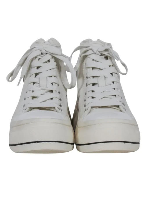 R13 - Ivory "Kurt" High Top Sneakers Sz 8