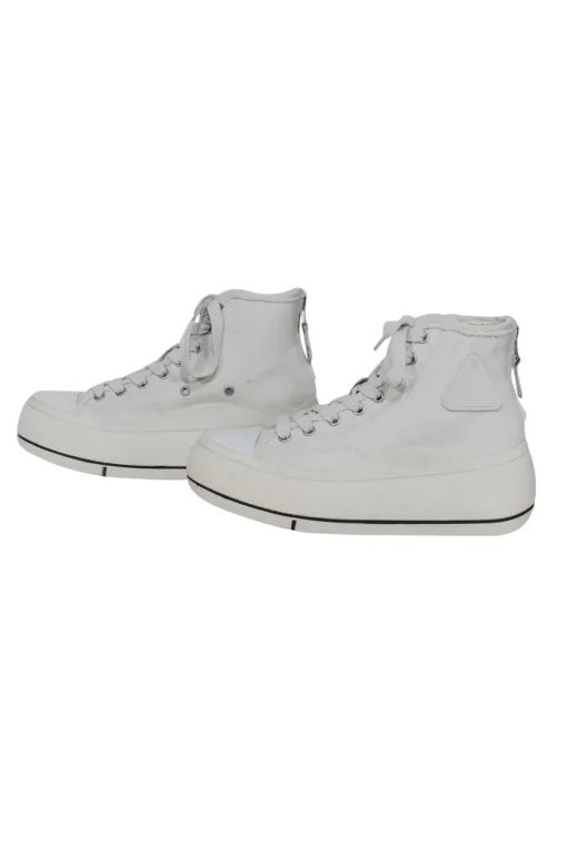 R13 - Ivory "Kurt" High Top Sneakers Sz 8