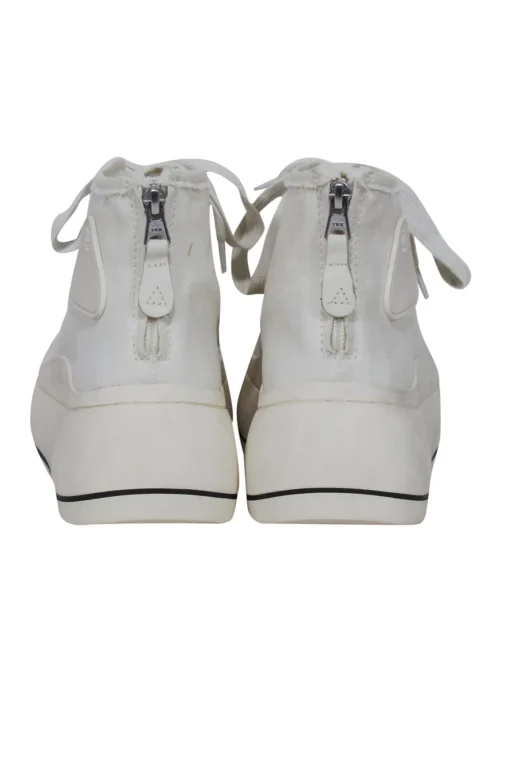 R13 - Ivory "Kurt" High Top Sneakers Sz 8