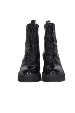 Rachel Comey - Black Leather Lace Up Combat Boots Sz 8