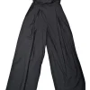 Rachel Comey - Black Poplin Strapless Pleated Jumpsuit Sz 2