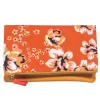 Rachel Pally - Orange & Yellow Canvas & Leather Floral Print Clutch