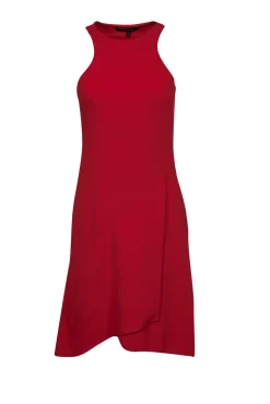 Rachel Roy - Red Sleeveless Midi Layered Bottom Dress Sz 2
