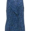 Rachel Zoe - Navy & Green Dotted Print Blouse w/ Buttons Sz 4