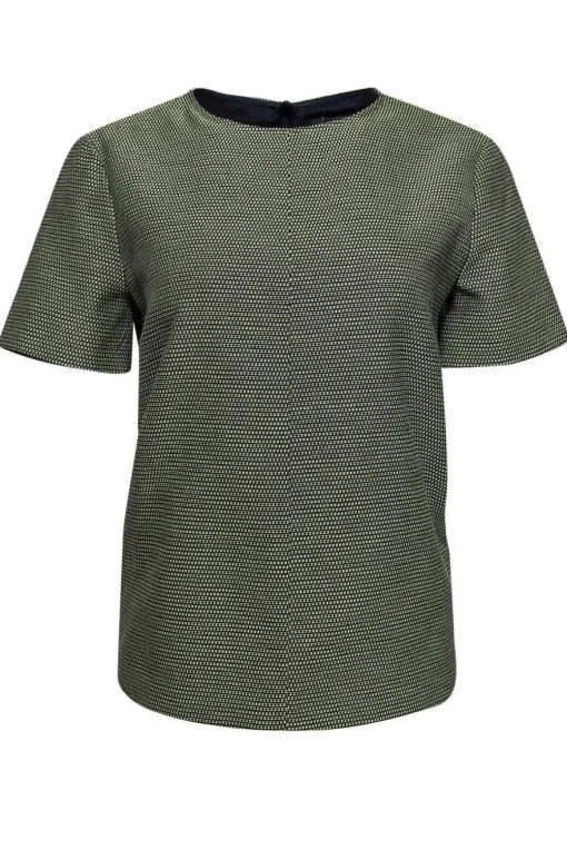 Rag & Bone - Black & Chartreuse Cotton Blend Top Sz S