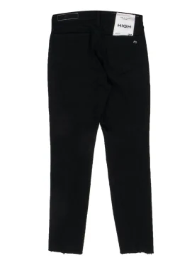 Rag & Bone - Black Frayed Hem Skinny Jeans w/ Zipper Detail Sz 27