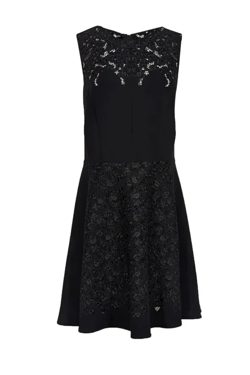 Rag & Bone - Black Sleeveless Lace Detail Dress Sz 0