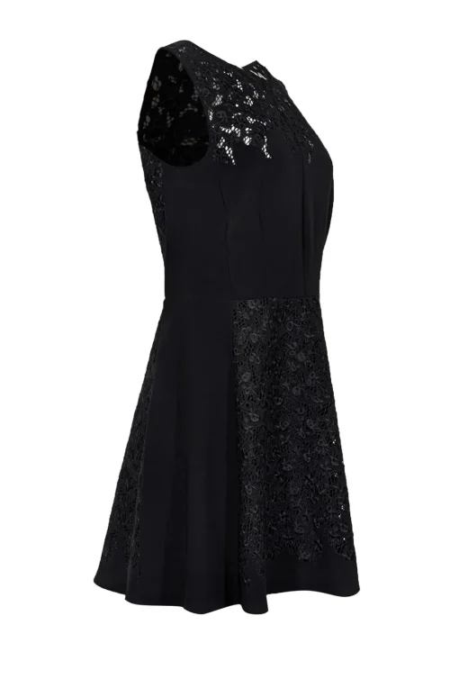 Rag & Bone - Black Sleeveless Lace Detail Dress Sz 0