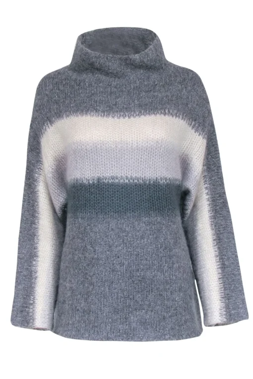 Rag & Bone - Grey Ombre Turtleneck Sweater Sz S