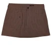 Rag & Bone - Light Brown w/ Maroon Houndstooth Pattern Mini Skirt Sz 6