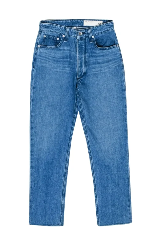 Rag & Bone - Medium Wash High Rise Cigarette Leg Jeans Sz 0