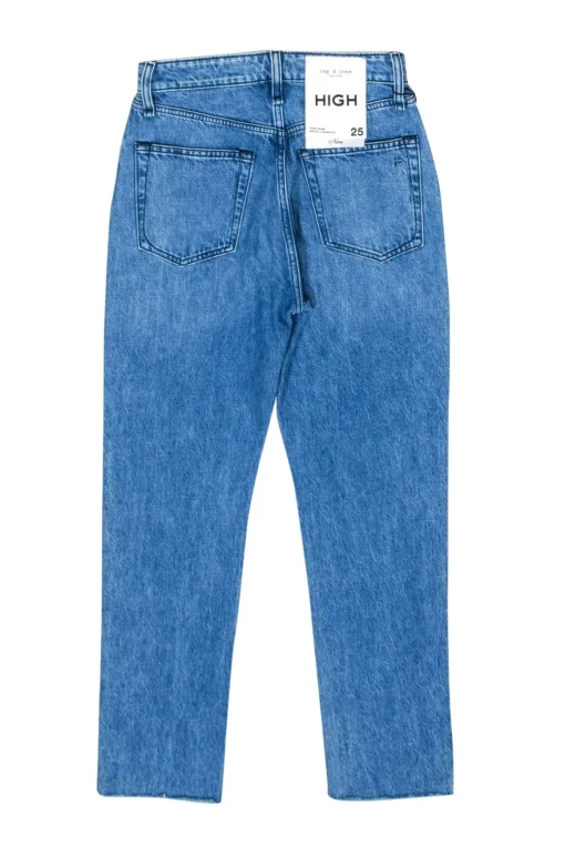 Rag & Bone - Medium Wash High Rise Cigarette Leg Jeans Sz 0