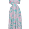Rails - Pink & Turquoise Print Cut-Out Maxi Dress Sz M