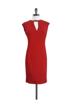 Ralph Lauren - Red Silk Blend Sleeveless Dress Sz 4