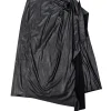 Ramy Brook - Black Faux Leather Wrap Skirt Sz 4