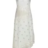 Ramy Brook - Ivory Embellished Plunge Neck Maxi Dress Sz 2