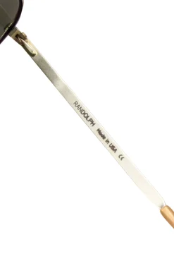 Randolph - Gold Frame Aviator Sunglasses w/ Blue Lenses