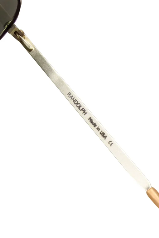 Randolph - Gold Frame Aviator Sunglasses w/ Blue Lenses