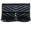 Rebecca Minkoff - Black Quilted Leather Mini Crossbody Purse