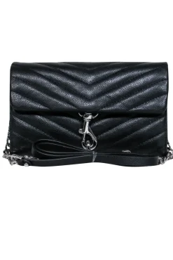 Rebecca Minkoff - Black Quilted Leather Mini Crossbody Purse