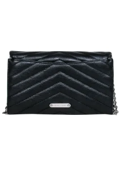 Rebecca Minkoff - Black Quilted Leather Mini Crossbody Purse
