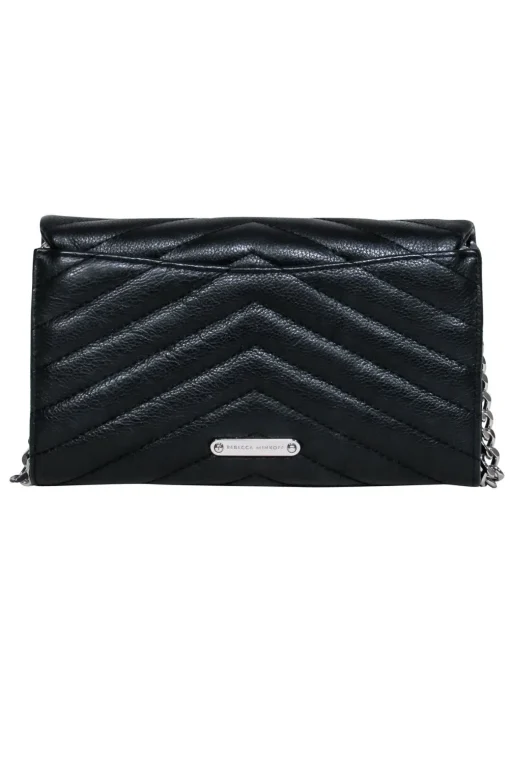 Rebecca Minkoff - Black Quilted Leather Mini Crossbody Purse