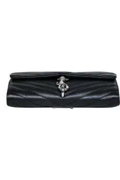 Rebecca Minkoff - Black Quilted Leather Mini Crossbody Purse