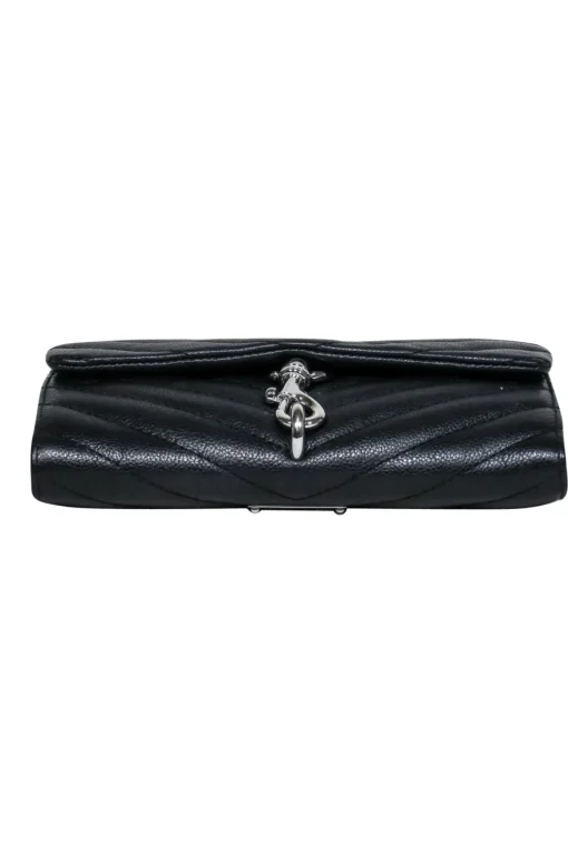 Rebecca Minkoff - Black Quilted Leather Mini Crossbody Purse