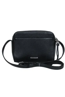 Rebecca Minkoff - Black Square Pebbled Leather Crossbody