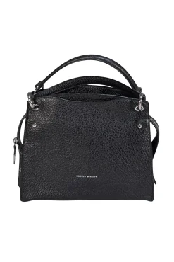 Rebecca Minkoff - Black Textured Leather Satchel Bag