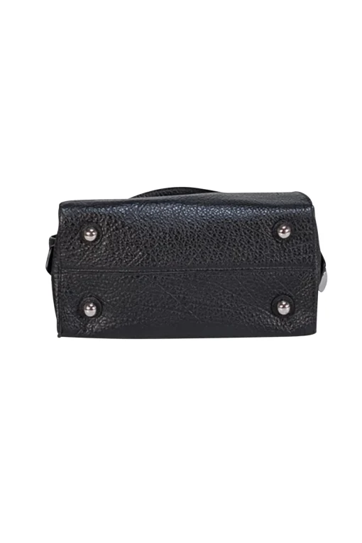 Rebecca Minkoff - Black Textured Leather Satchel Bag
