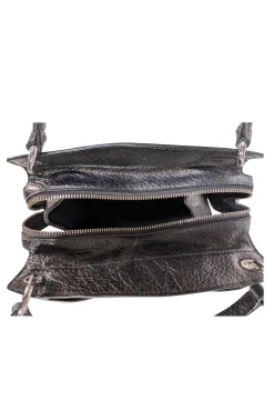 Rebecca Minkoff - Black Textured Leather Satchel Bag
