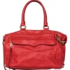 Rebecca Minkoff - Coral Red Slouchy Satchel w/ Fringe Zipper