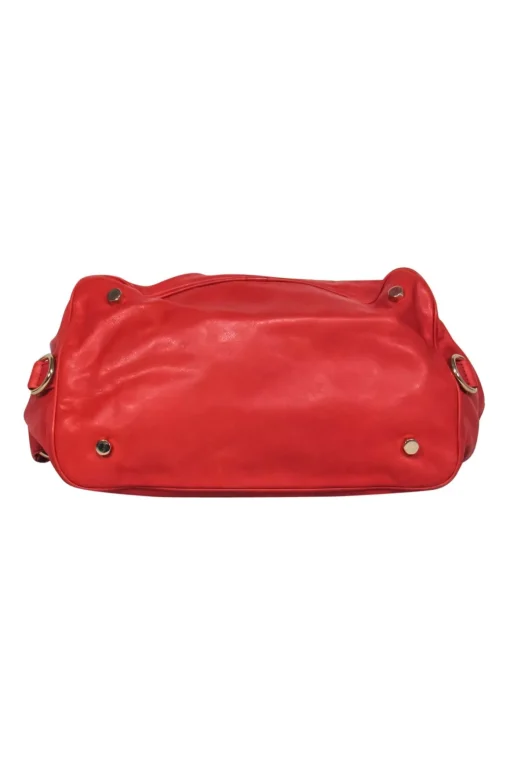 Rebecca Minkoff - Coral Red Slouchy Satchel w/ Fringe Zipper