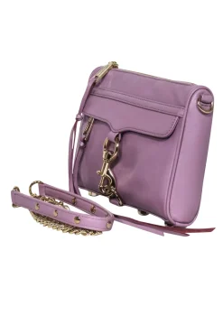 Rebecca Minkoff -  Lavender Leather Crossbody w/ Lobster Claw Clasp