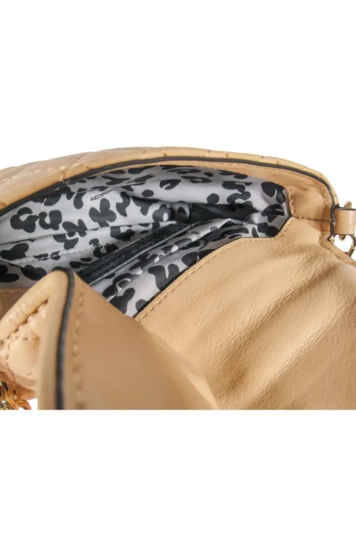 Rebecca Minkoff - Light Tan Quilted Leather Belt Bag w/ Gold Chain