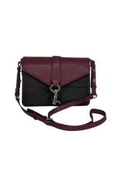 Rebecca Minkoff - Maroon, Green, & Black Saffiano Leather Crossbody Bag