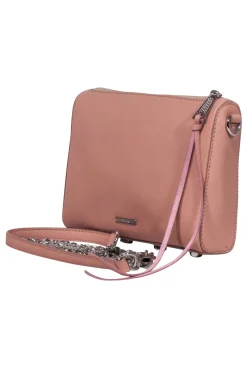 Rebecca Minkoff - Peach Pink Saffiano Leather Crossbody Bag