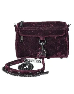 Rebecca Minkoff - Purple Crushed Velvet Crossbody Bag