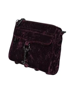 Rebecca Minkoff - Purple Crushed Velvet Crossbody Bag