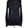 Rebecca Taylor - Black & Navy Rhinestone Sweater Sz XS