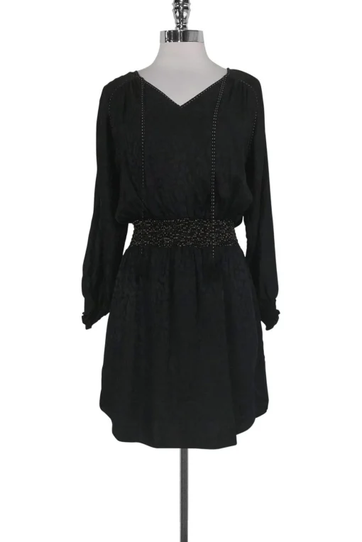 Rebecca Taylor - Black Animal Print Dress Sz 6