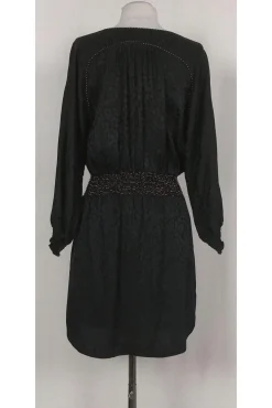Rebecca Taylor - Black Animal Print Dress Sz 6