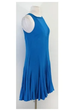 Rebecca Taylor - Blue Sleeveless Flared Dress Sz 2