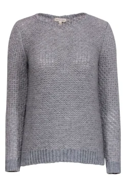 Rebecca Taylor - Grey & Light Pink Blend Knit Sweater Sz S