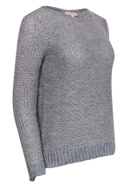 Rebecca Taylor - Grey & Light Pink Blend Knit Sweater Sz S