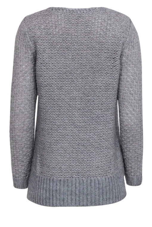 Rebecca Taylor - Grey & Light Pink Blend Knit Sweater Sz S