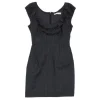 Rebecca Taylor - Grey Pinstripe Wool Cap Sleeve Dress Sz 0
