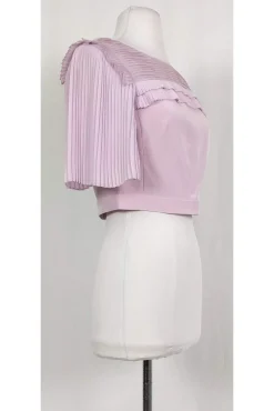 Rebecca Taylor - Lavender Pleated Crop Top Sz 0
